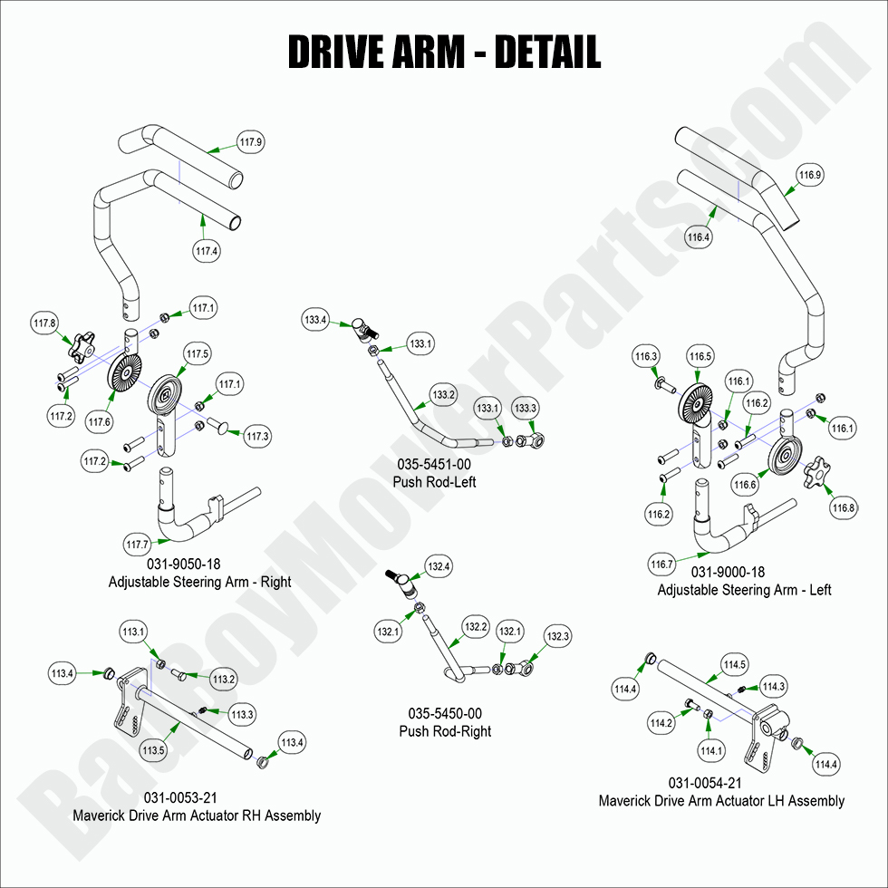2022 Maverick Drive Arm - Detail